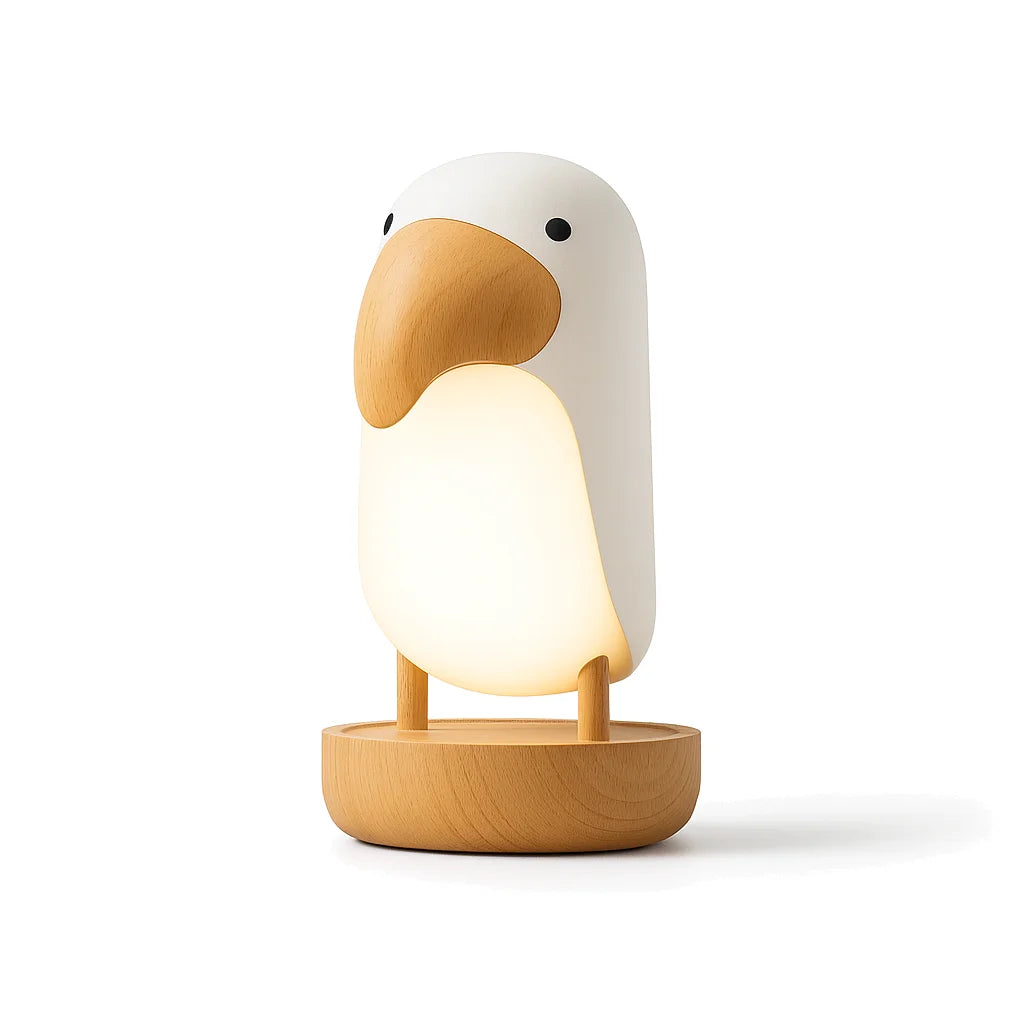 Lampe Oiseau en Bois