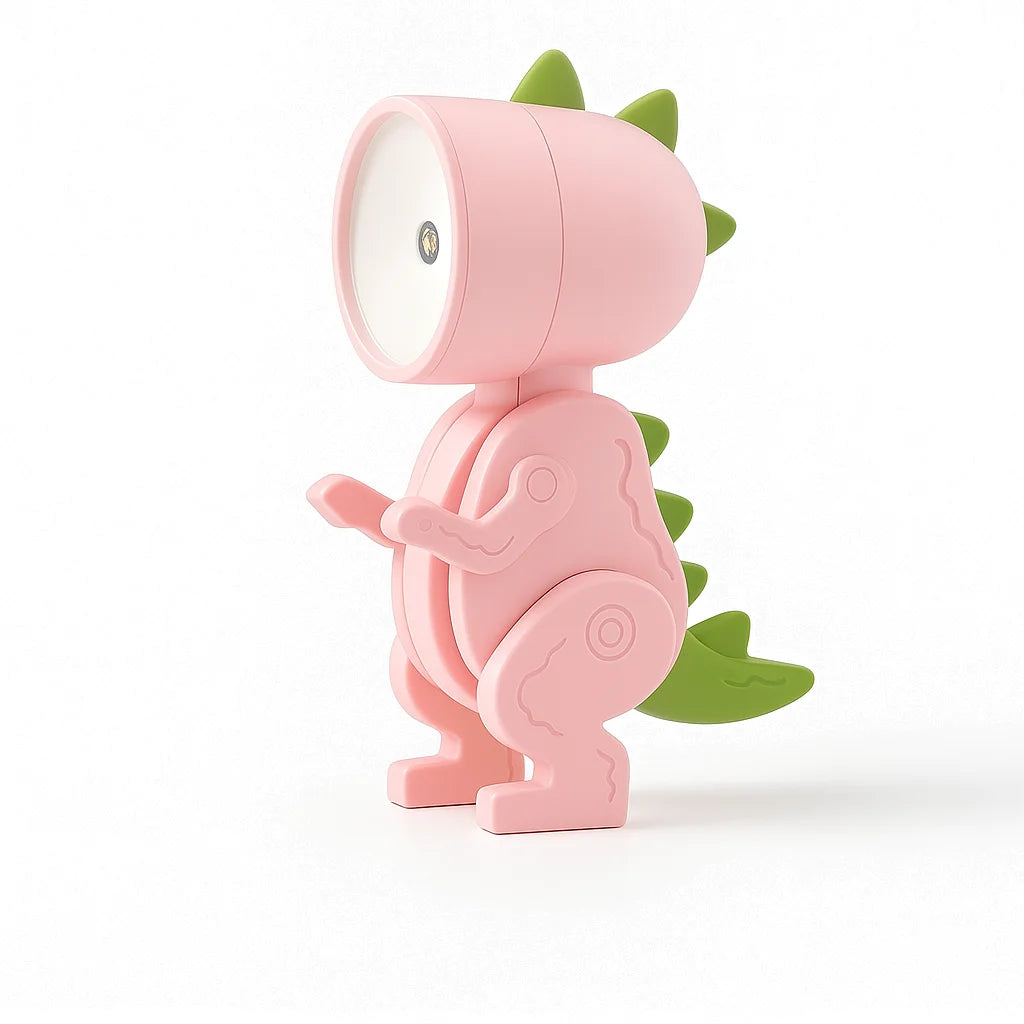 Lampe Veilleuse Dinosaure Rose