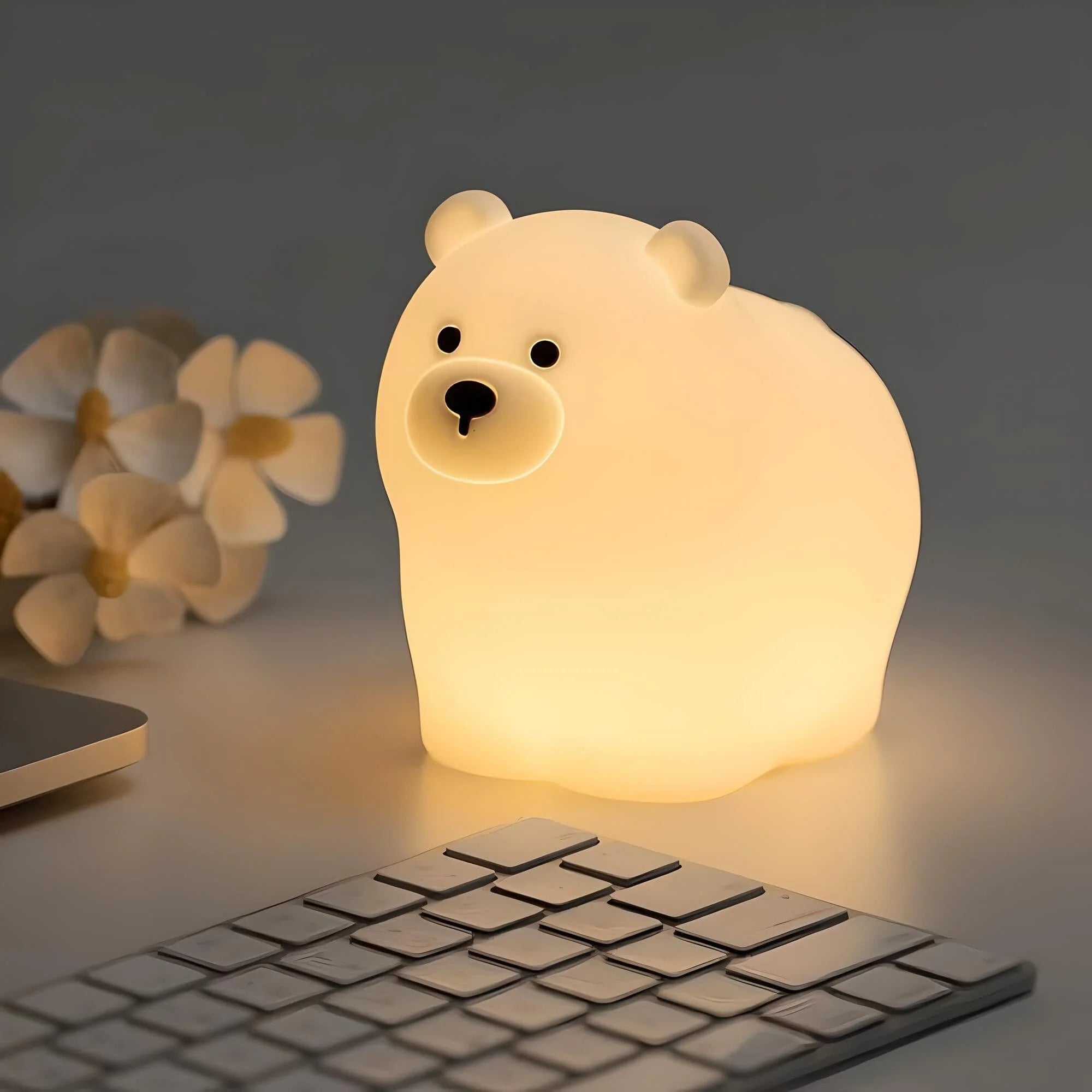 Veilleuse Bébé Ourson en Silicone