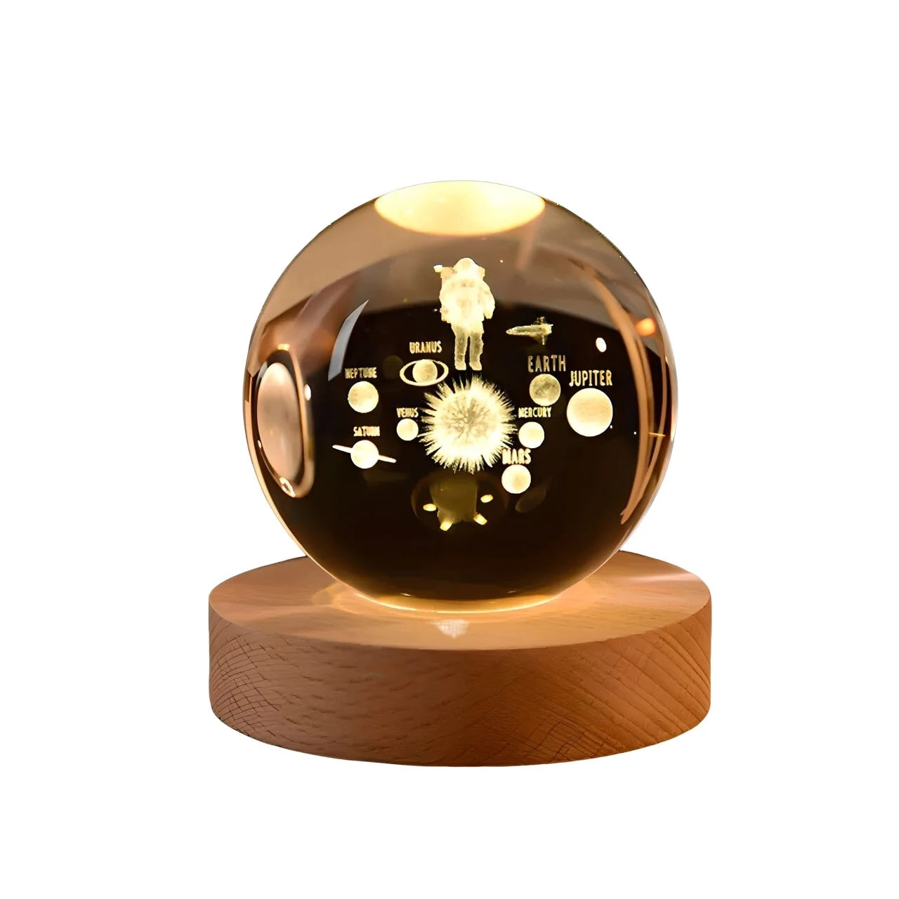 Veilleuse Boule de Cristal Astronaute