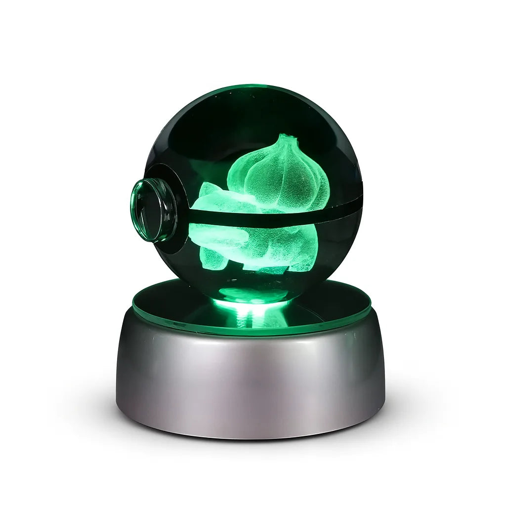Veilleuse Boule de Cristal Bulbizarre Colorée