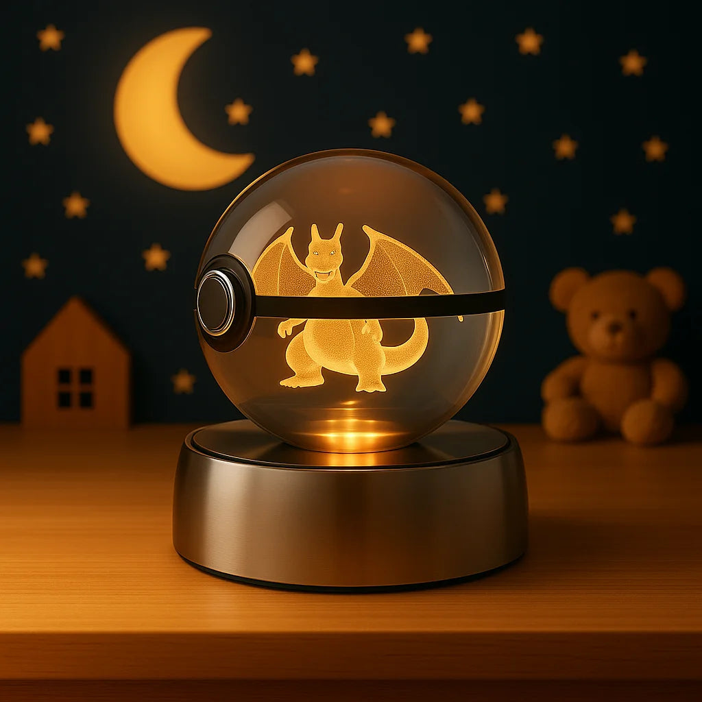 Veilleuse Boule de Cristal Dracaufeu