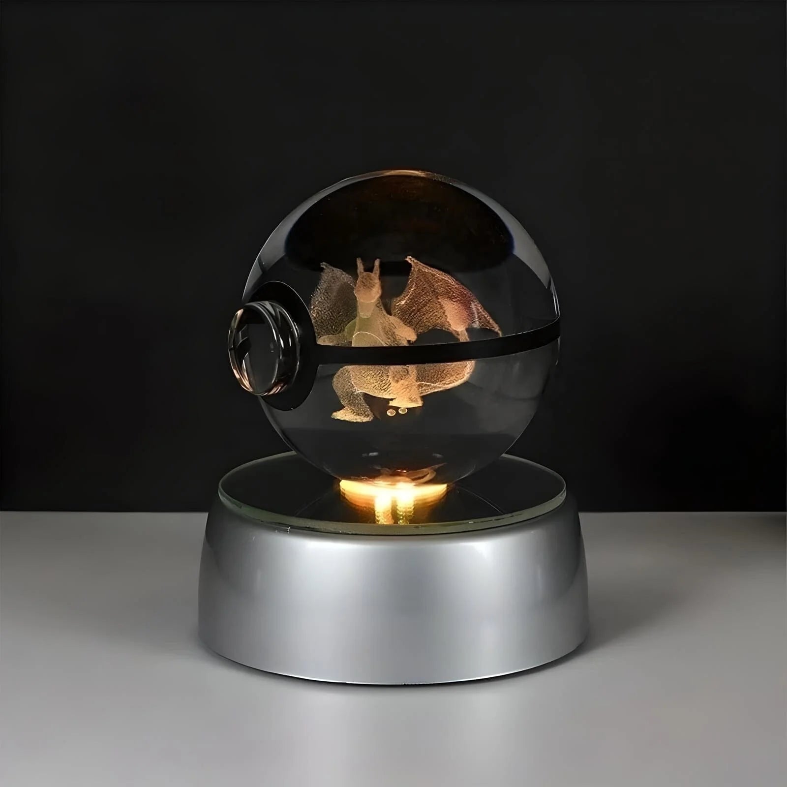 Veilleuse Boule de Cristal Dracaufeu