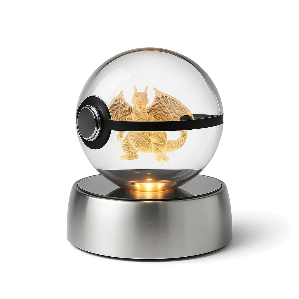 Veilleuse Boule de Cristal Dracaufeu