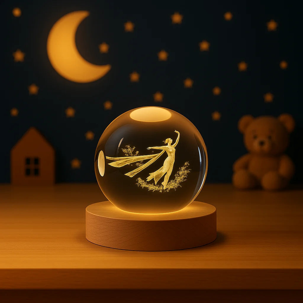 Veilleuse Boule de Cristal Elsa Reine des Neiges
