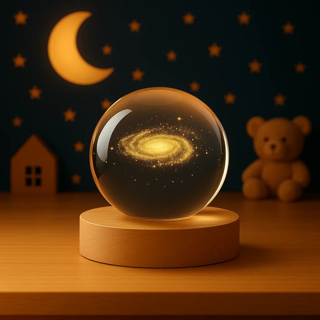 Veilleuse Boule de Cristal Galaxie