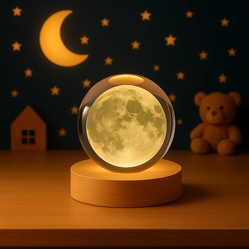 Veilleuse Boule de Cristal Lune