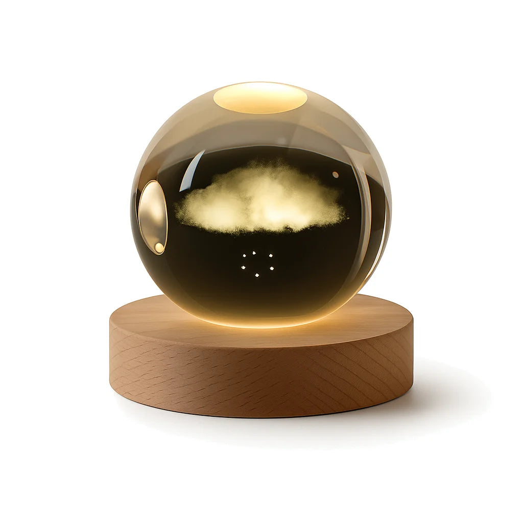 Veilleuse Boule de Cristal Nuage