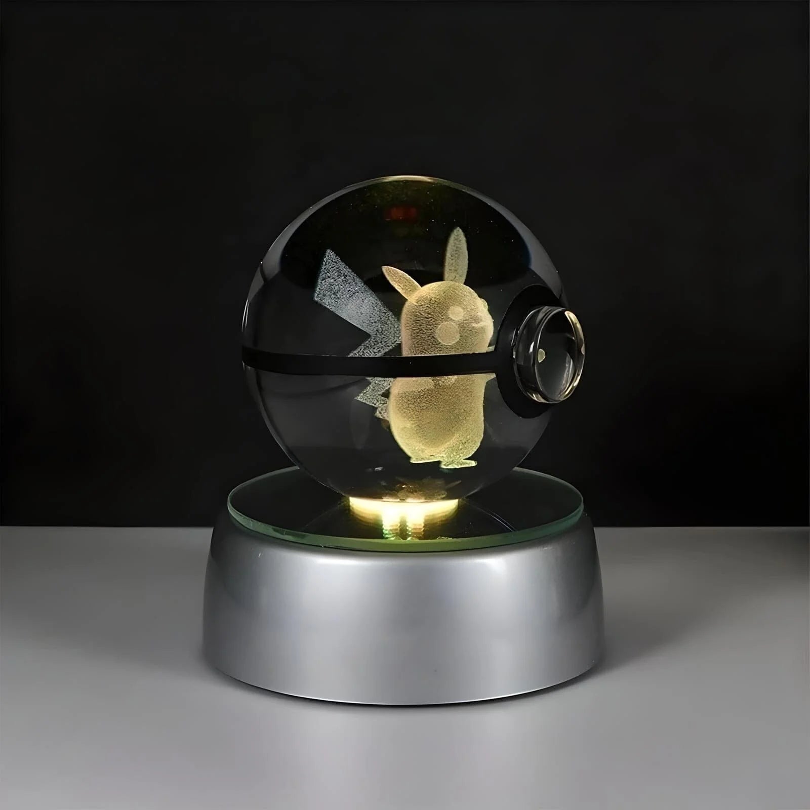 Veilleuse Boule de Cristal Pikachu Colorée