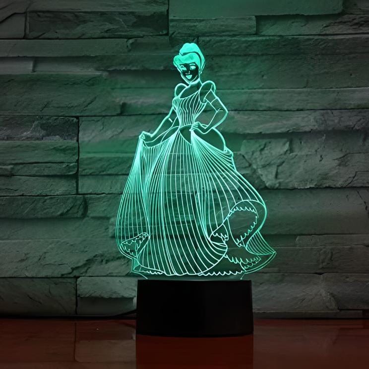 Veilleuse Cendrillon 3D