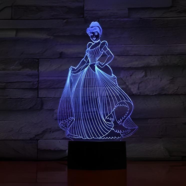 Veilleuse Cendrillon 3D