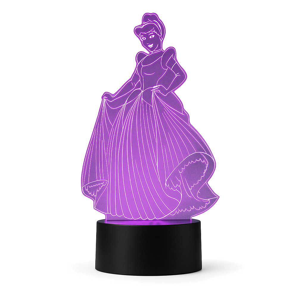 Veilleuse Cendrillon 3D