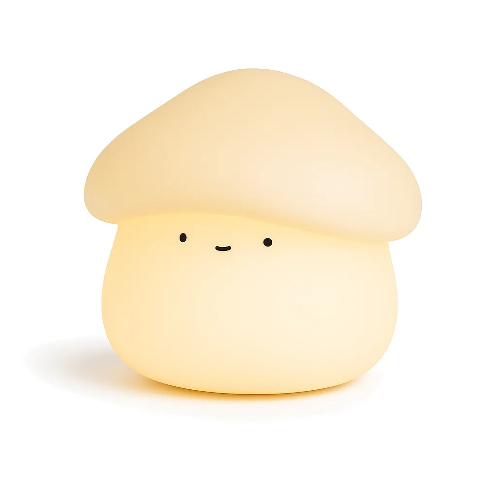 Veilleuse Champignon Blanc Neige en Silicone
