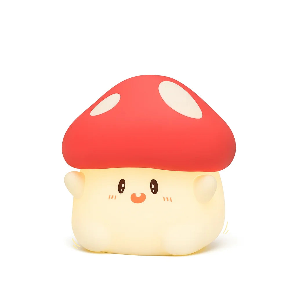 Veilleuse Champignon Chapeau Rouge en Silicone