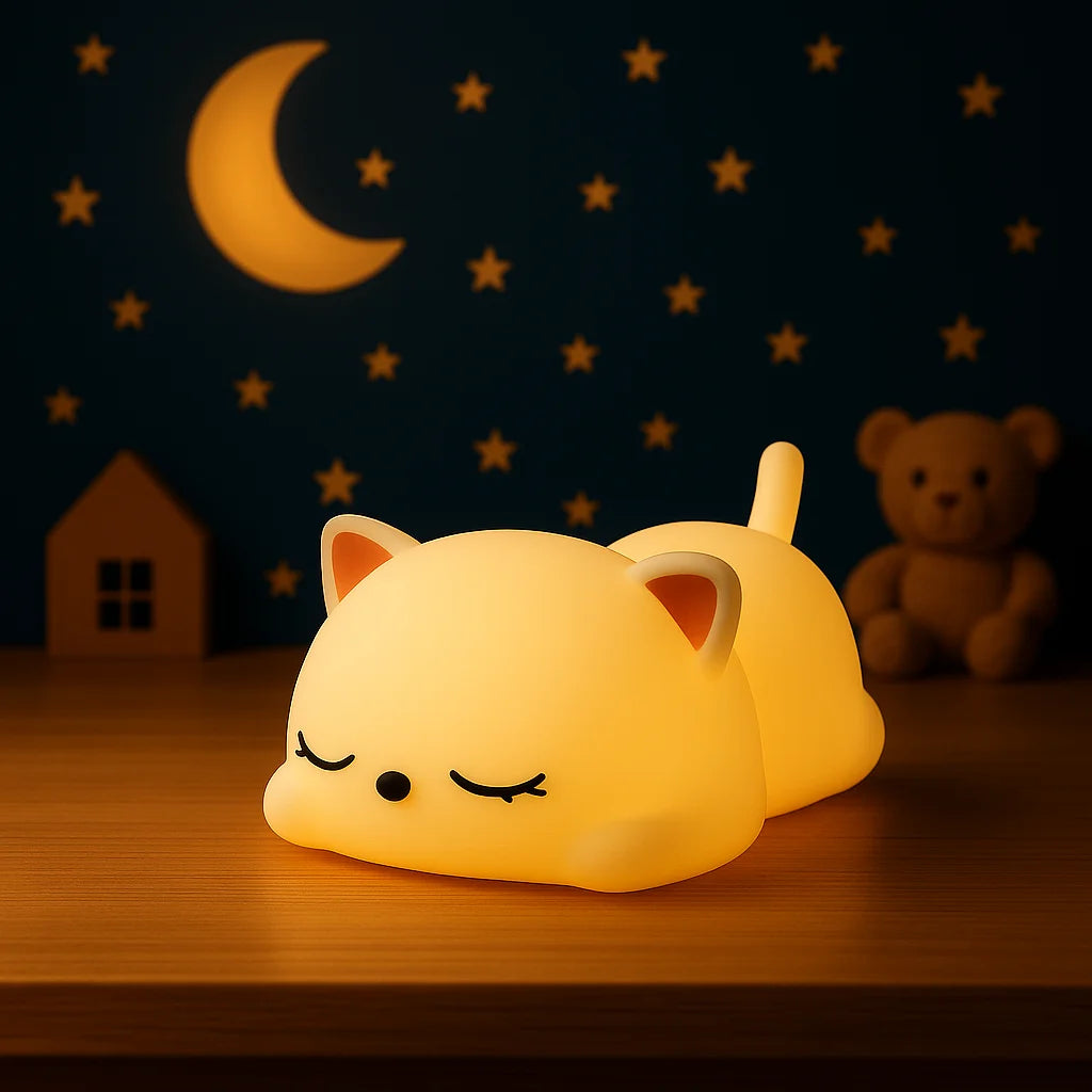 Veilleuse Chat Blanc