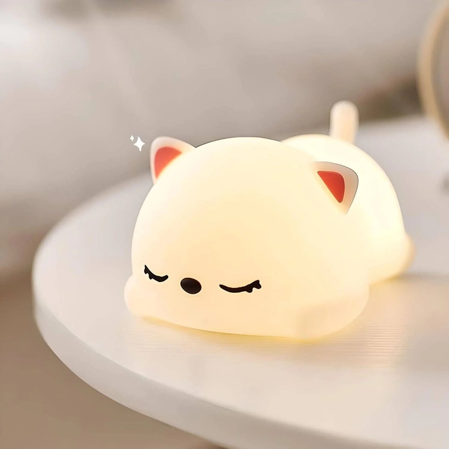 Veilleuse Chat Blanc
