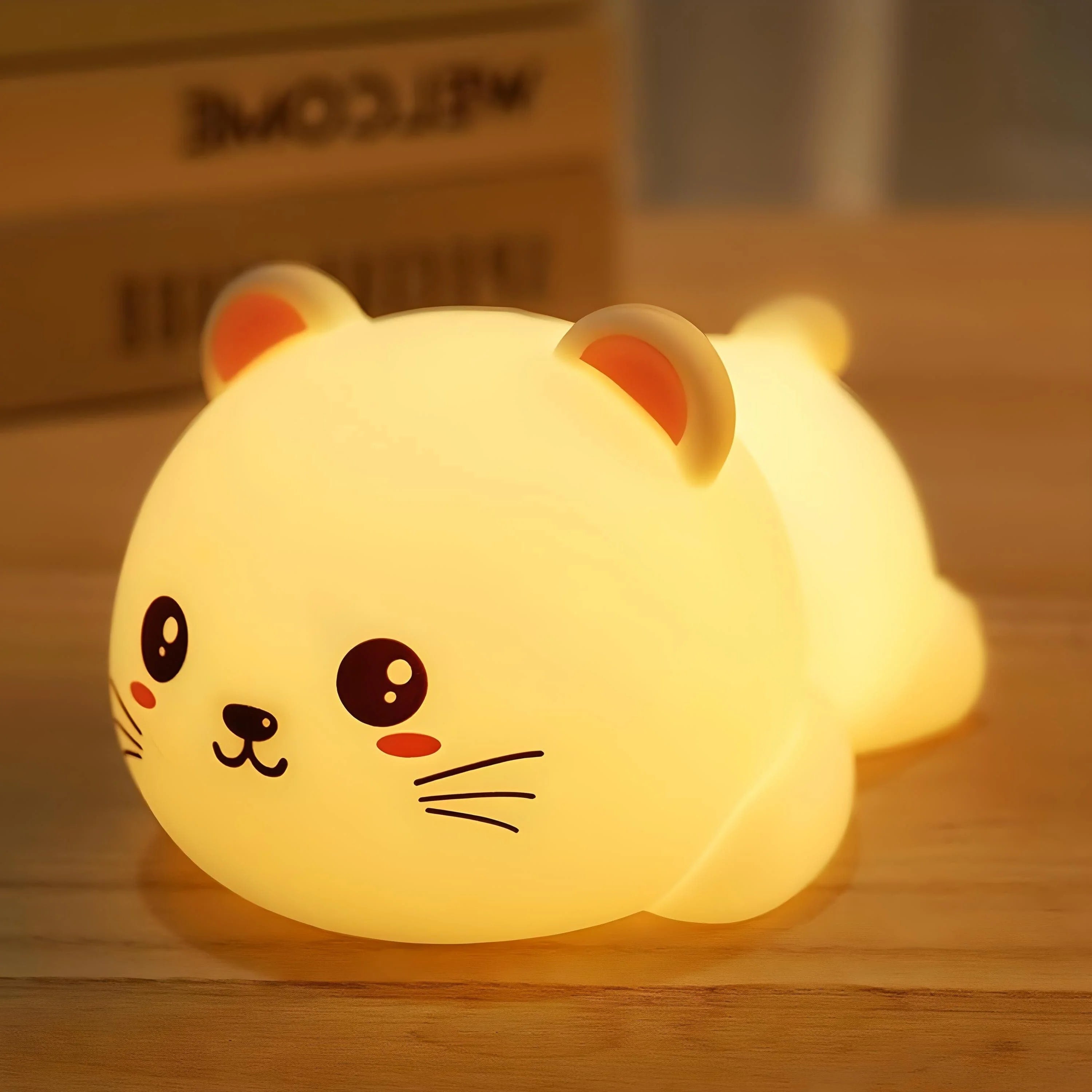 Veilleuse Chat Multicolore