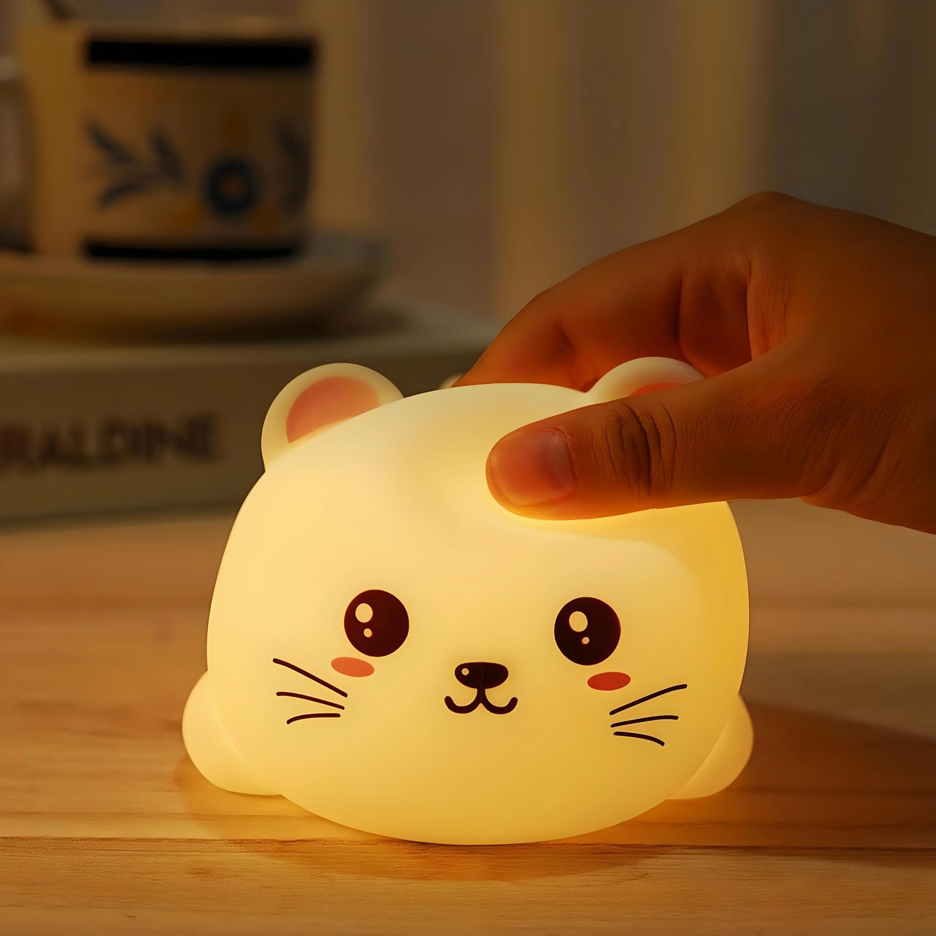 Veilleuse Chat Multicolore