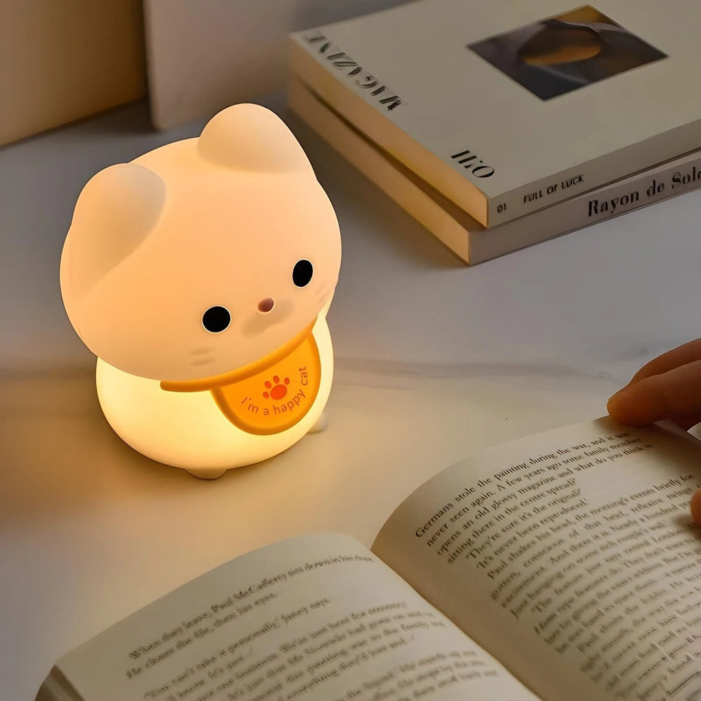 Veilleuse Chat Porte-Bonheur