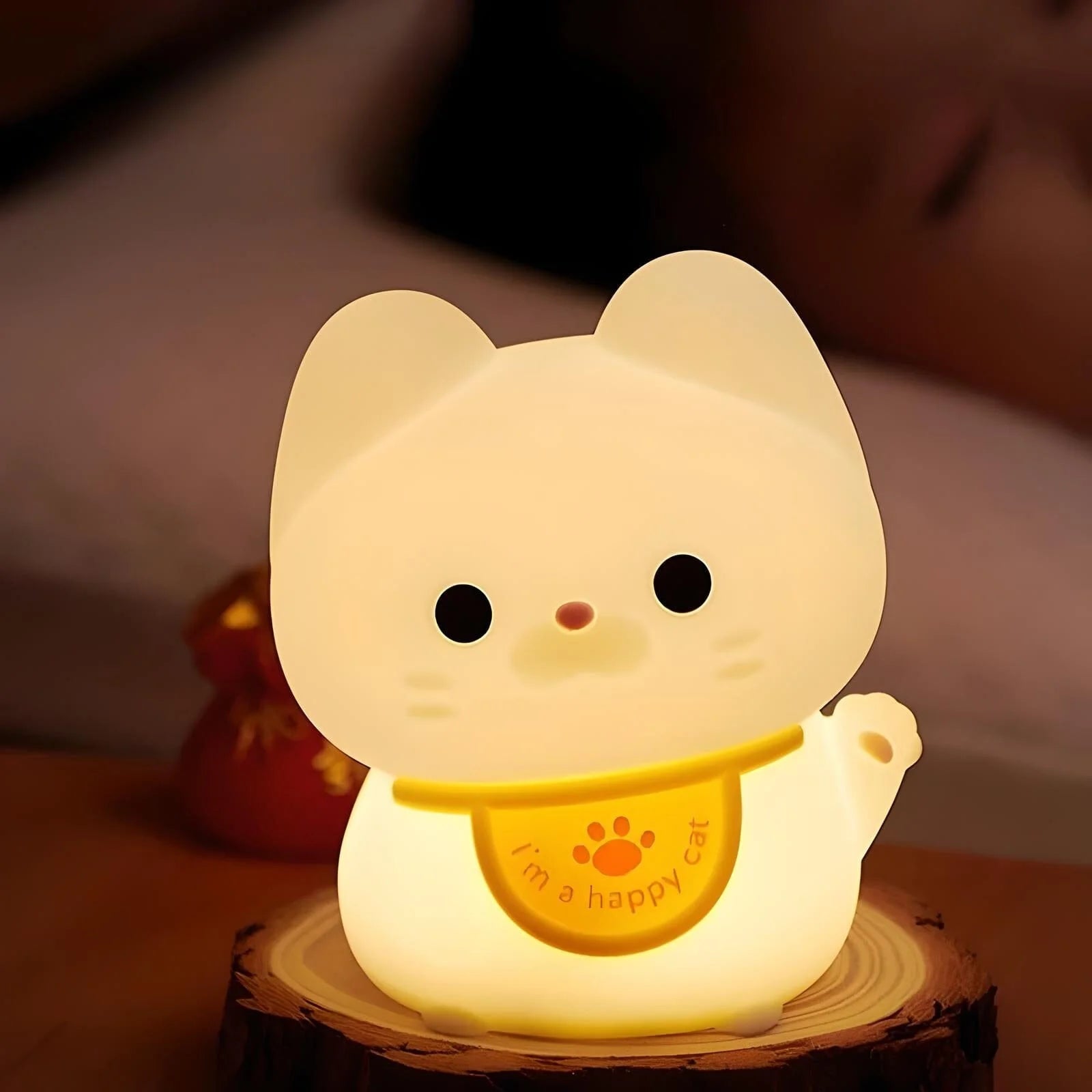 Veilleuse Chat Porte-Bonheur