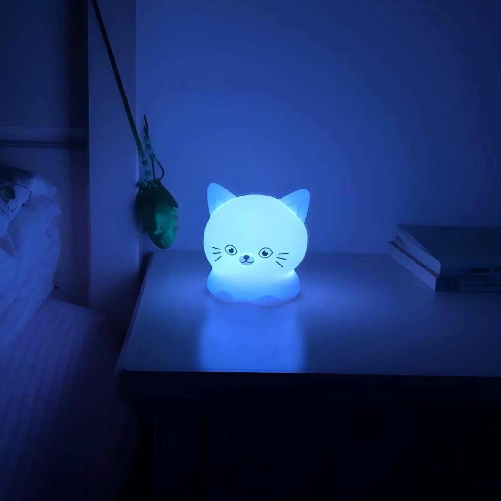 Veilleuse Chat Rose
