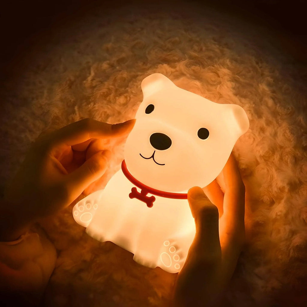 Veilleuse Chien Collier Rechargeable