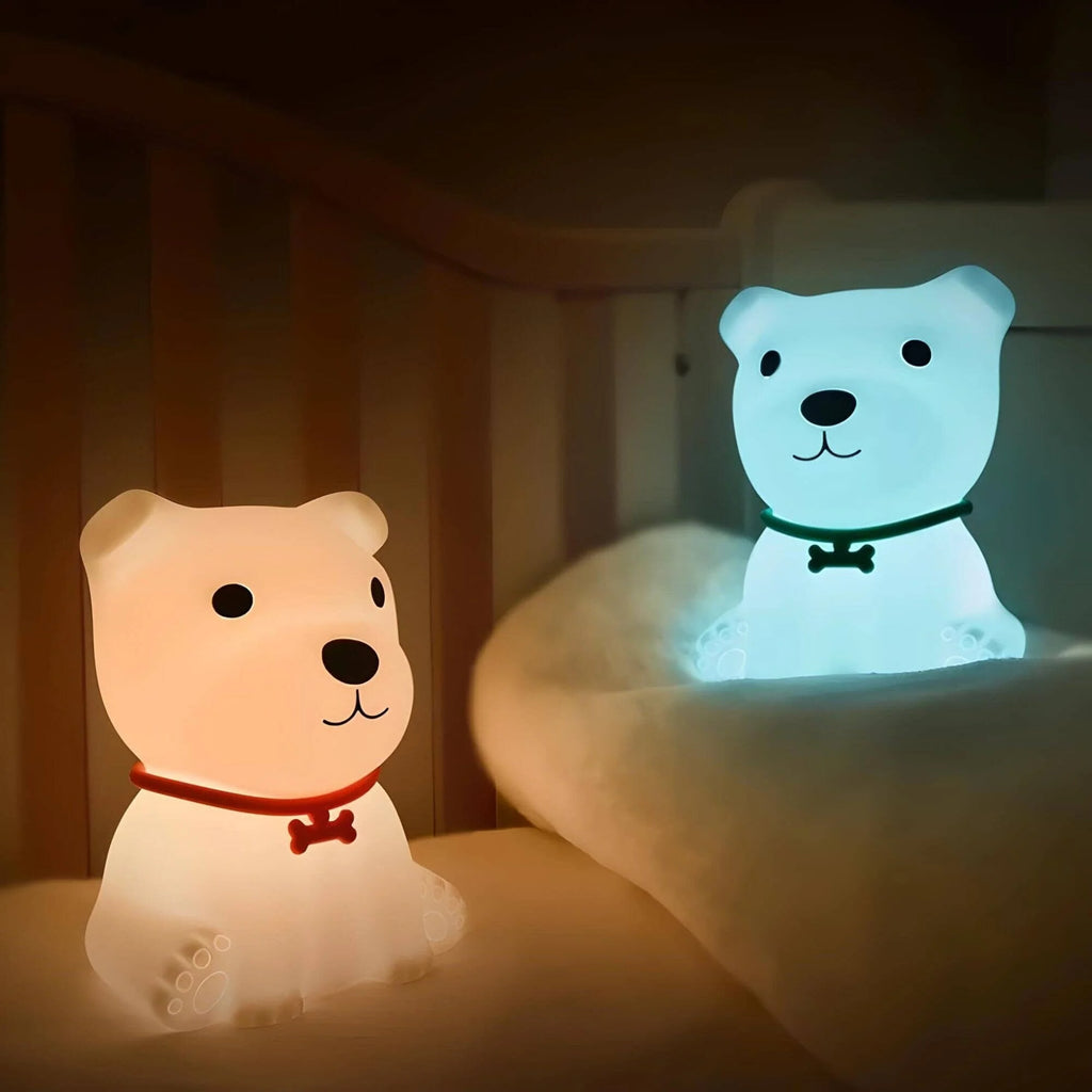 Veilleuse Chien Collier Rechargeable