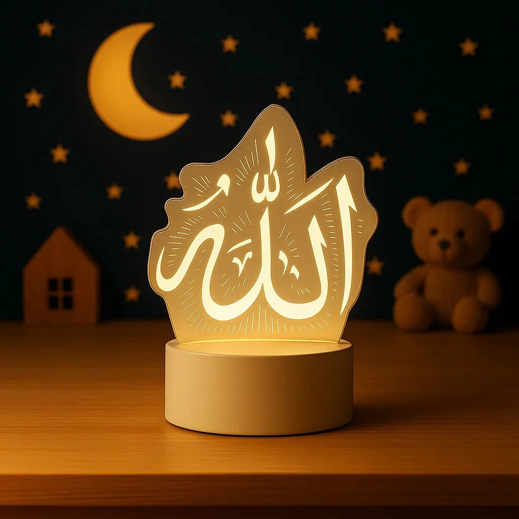 Veilleuse Coranique Blanche 3D