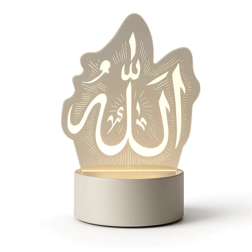 Veilleuse Coranique Blanche 3D