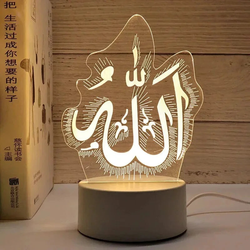 Veilleuse Coranique Blanche 3D