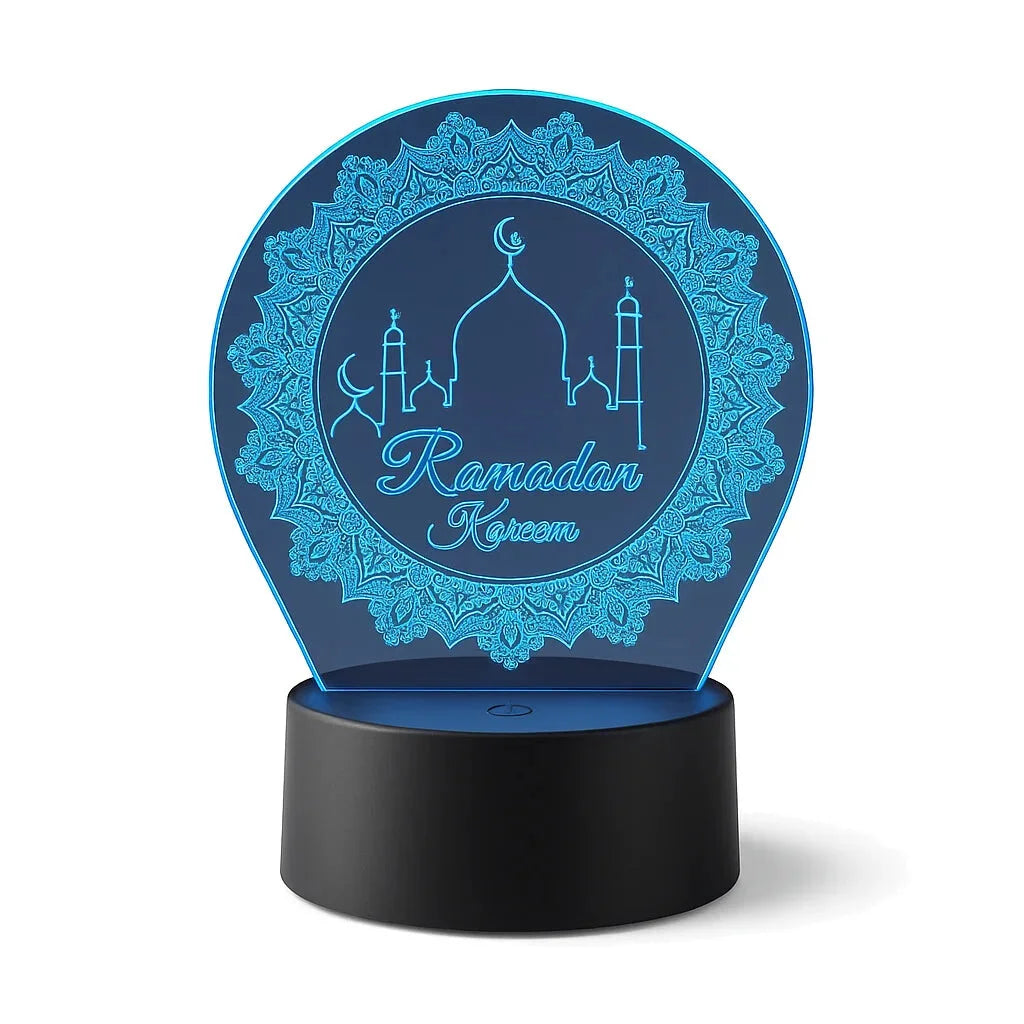 Veilleuse Coranique Cercle Ramadan 3D