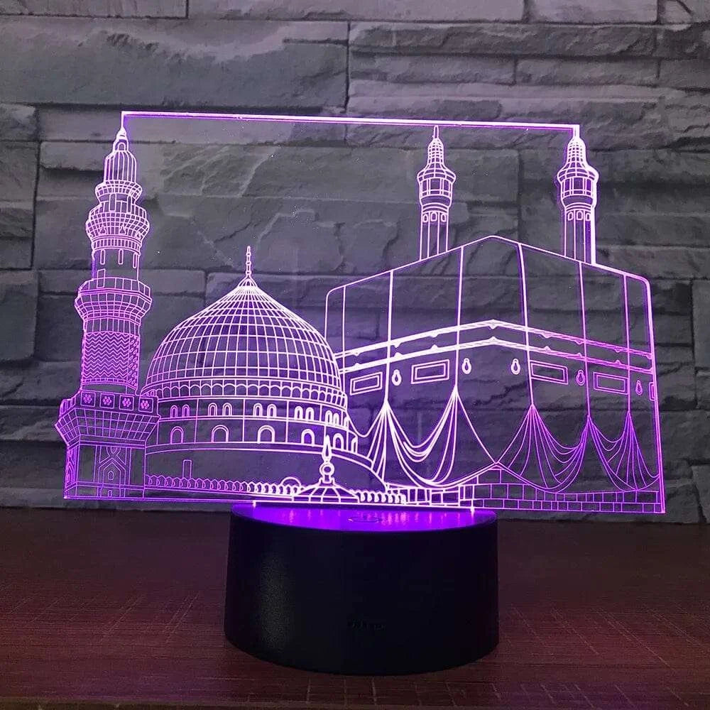 Veilleuse Coranique La Mecque 3D