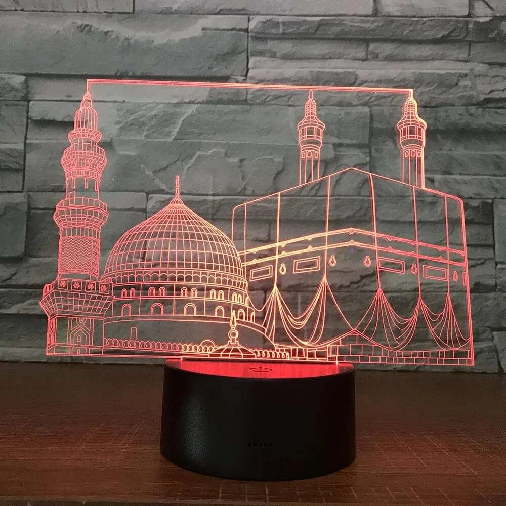 Veilleuse Coranique La Mecque 3D