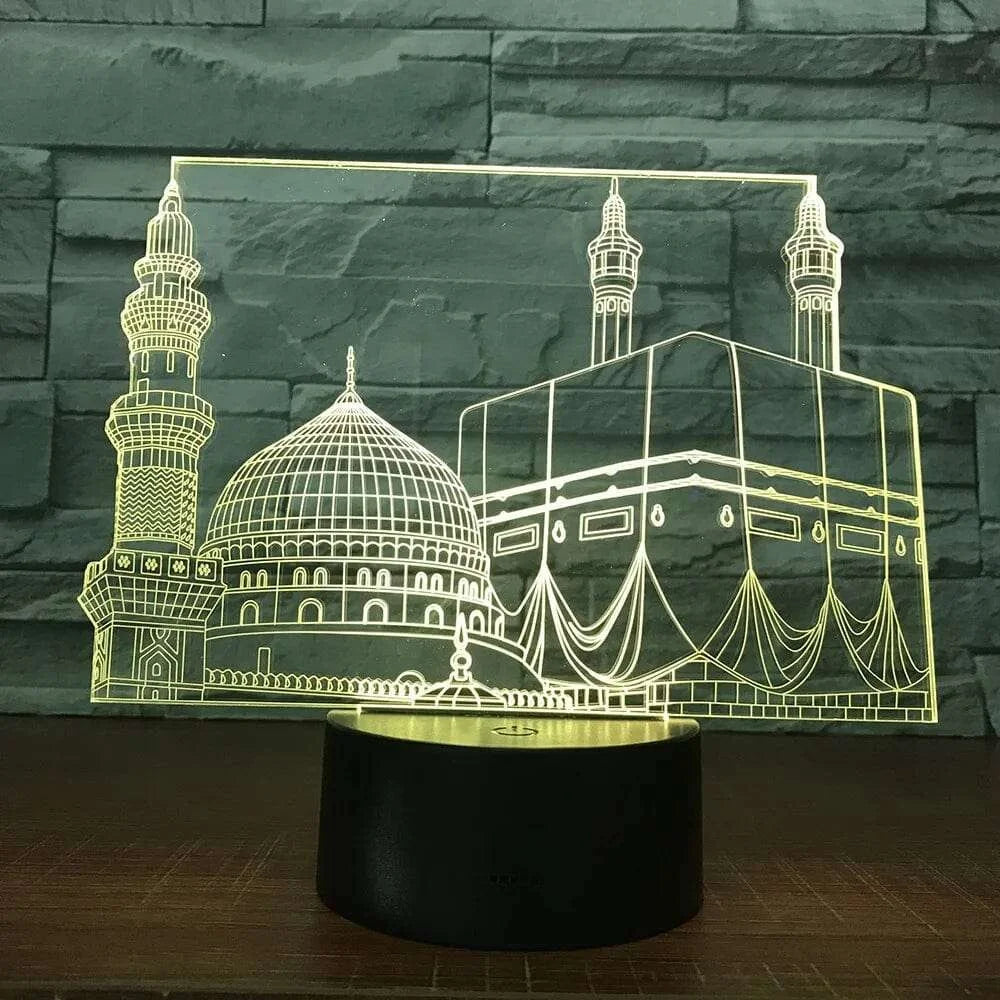 Veilleuse Coranique La Mecque 3D