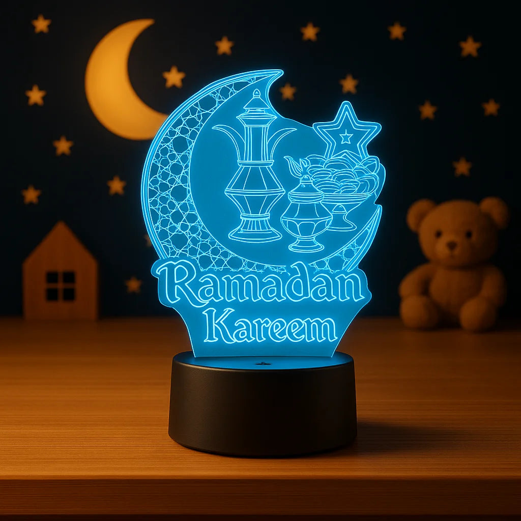 Veilleuse Coranique Lune du Iftar 3D