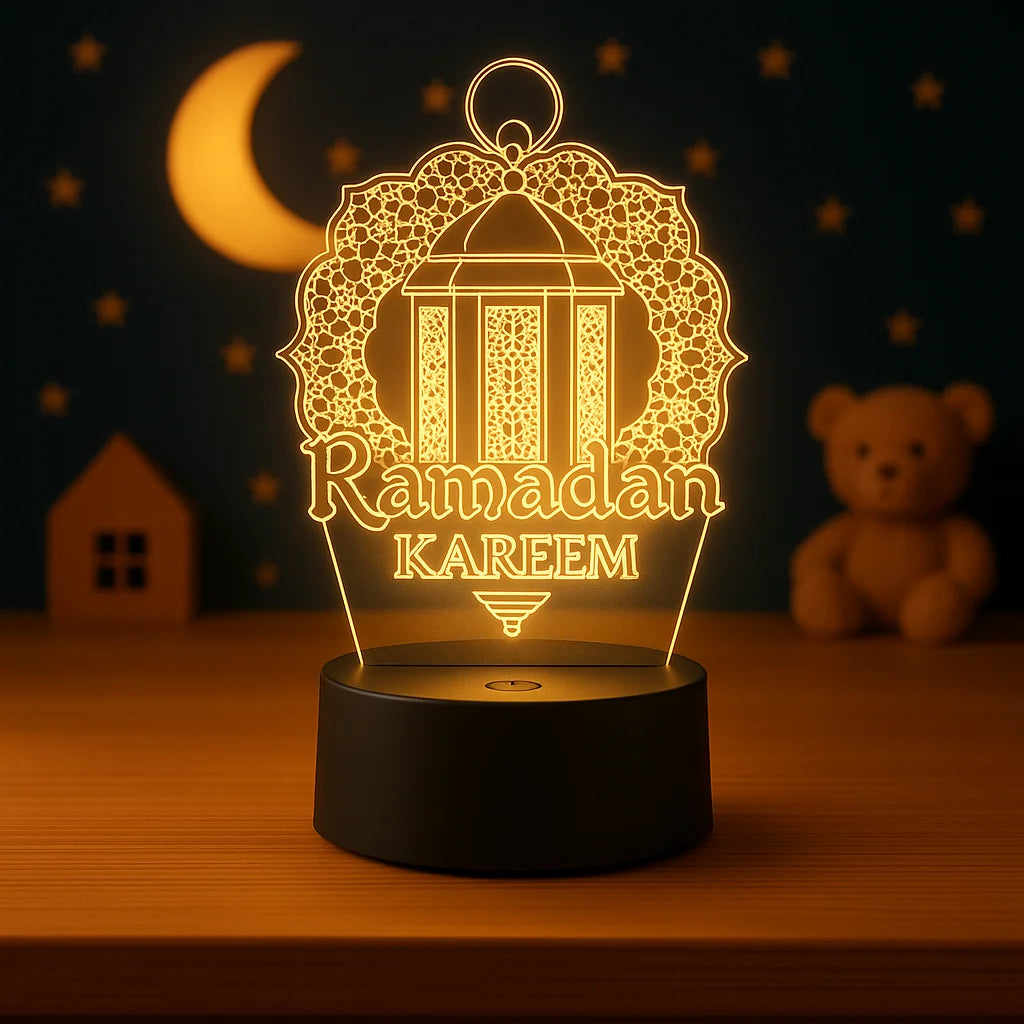 Veilleuse Coranique Ramadan & Lanterne 3D