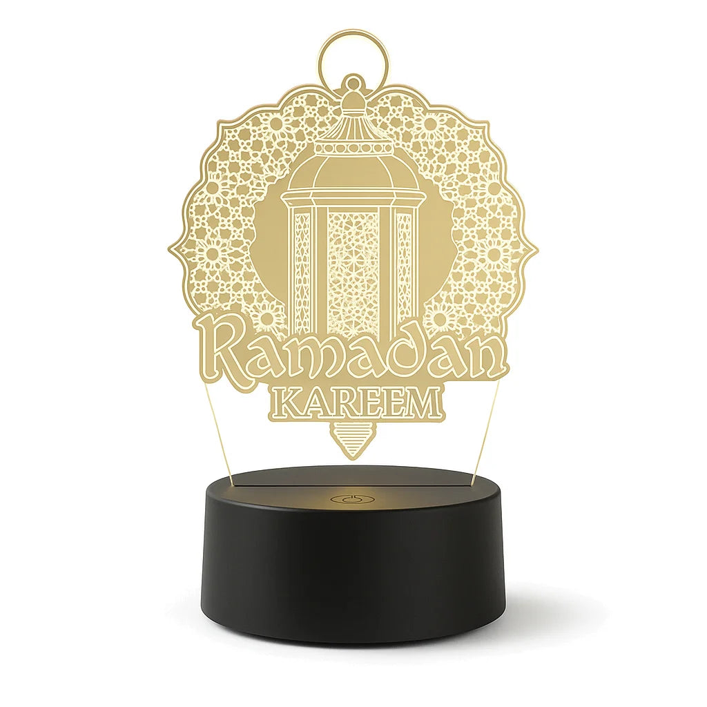 Veilleuse Coranique Ramadan & Lanterne 3D