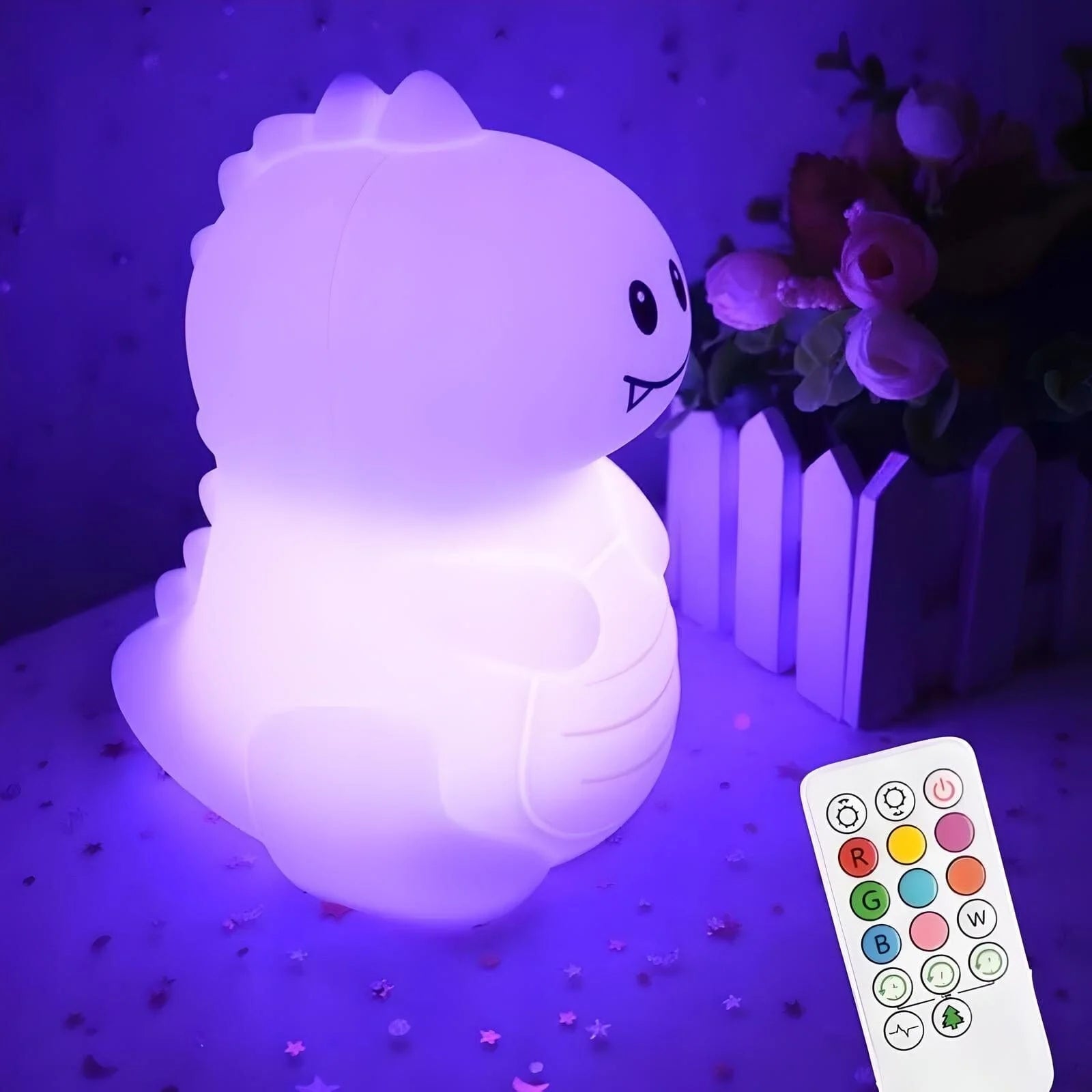 Veilleuse Dinosaure Blanc