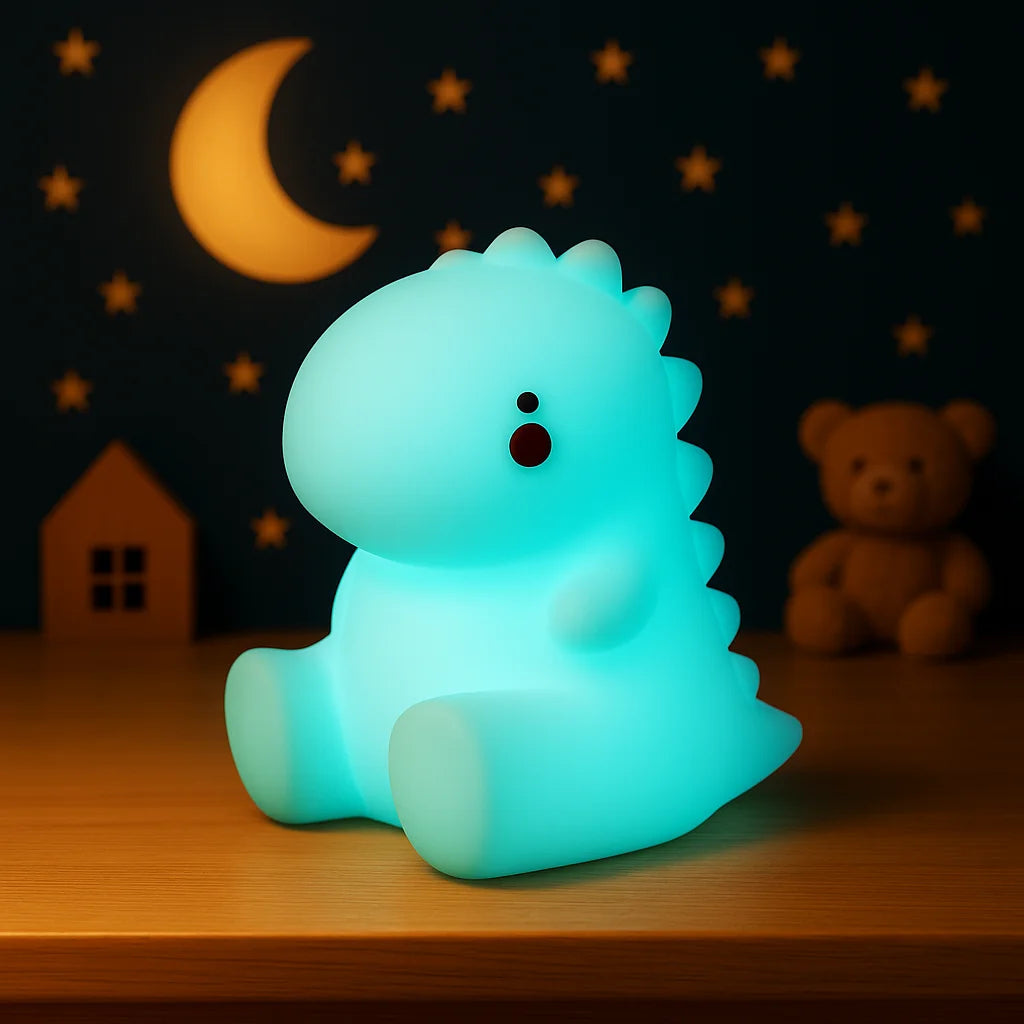 Veilleuse Dinosaure Bleue