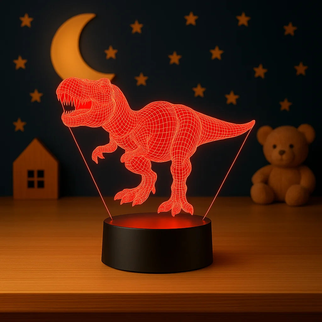 Veilleuse Dinosaure Tyrannosaure 3D