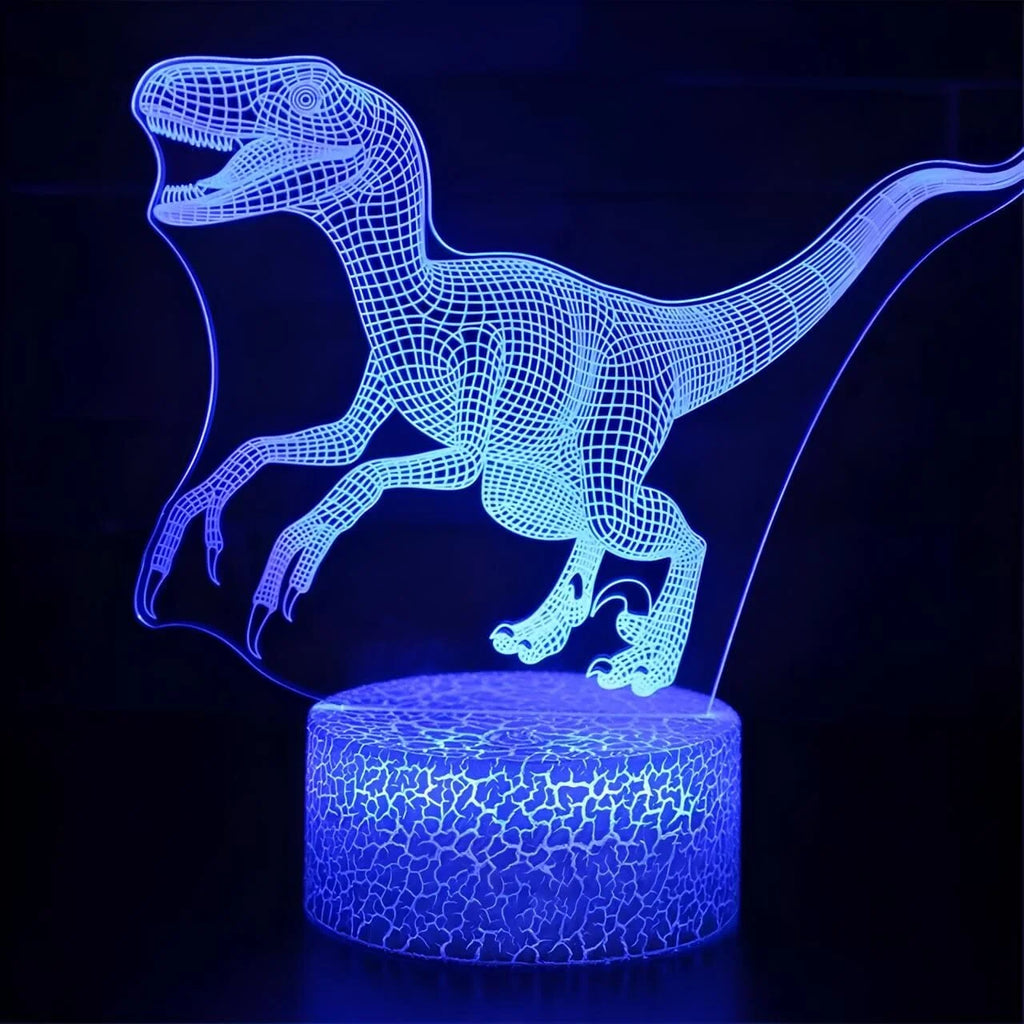 Veilleuse Dinosaure Velociraptor 3D