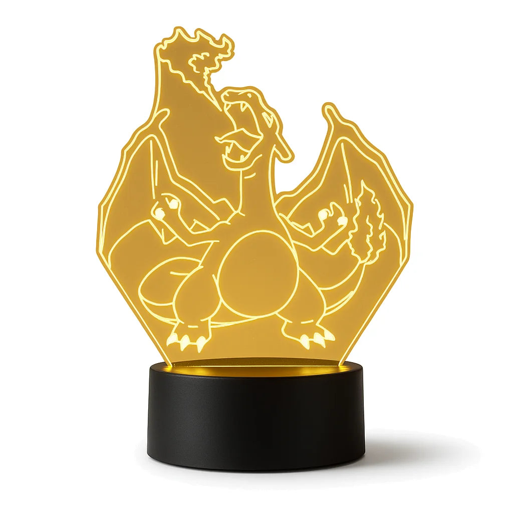 Veilleuse Dracaufeu 3D