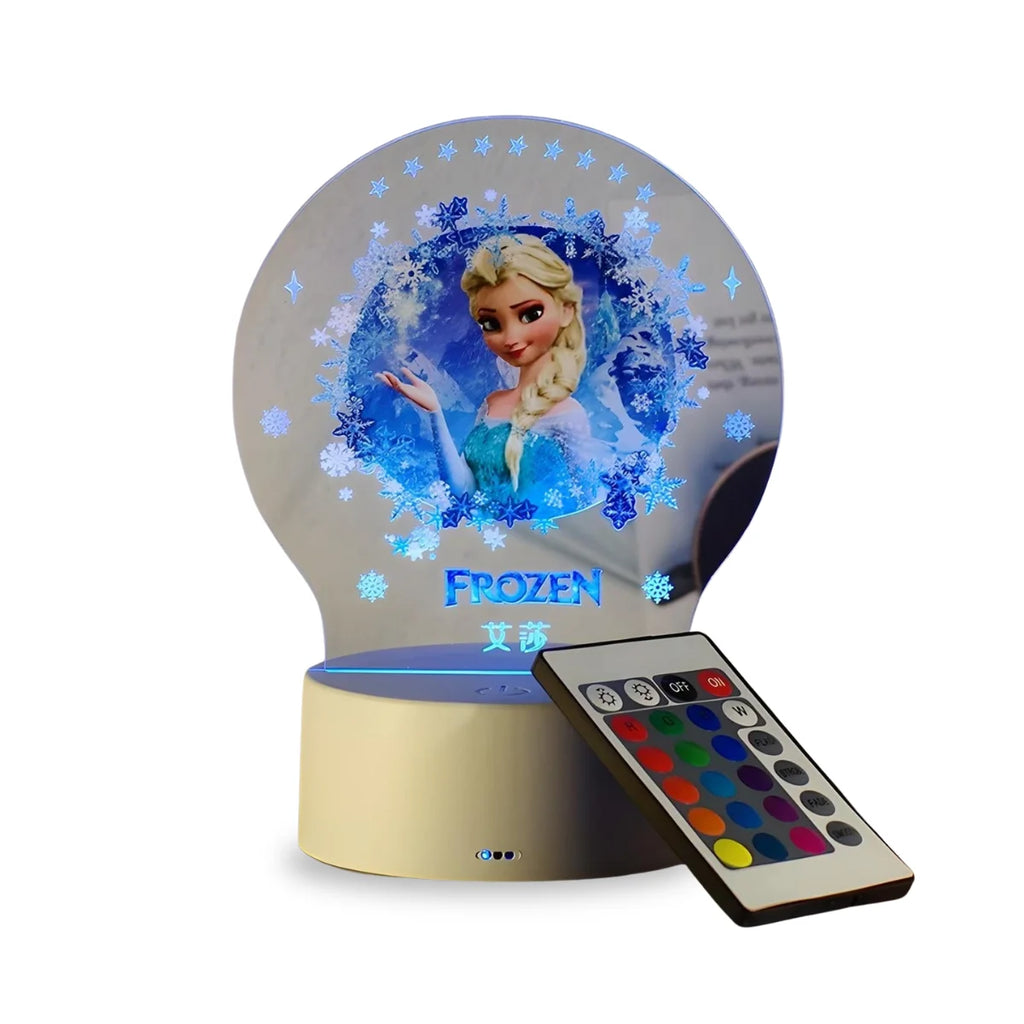 Veilleuse Elsa Reine des Neiges 3D