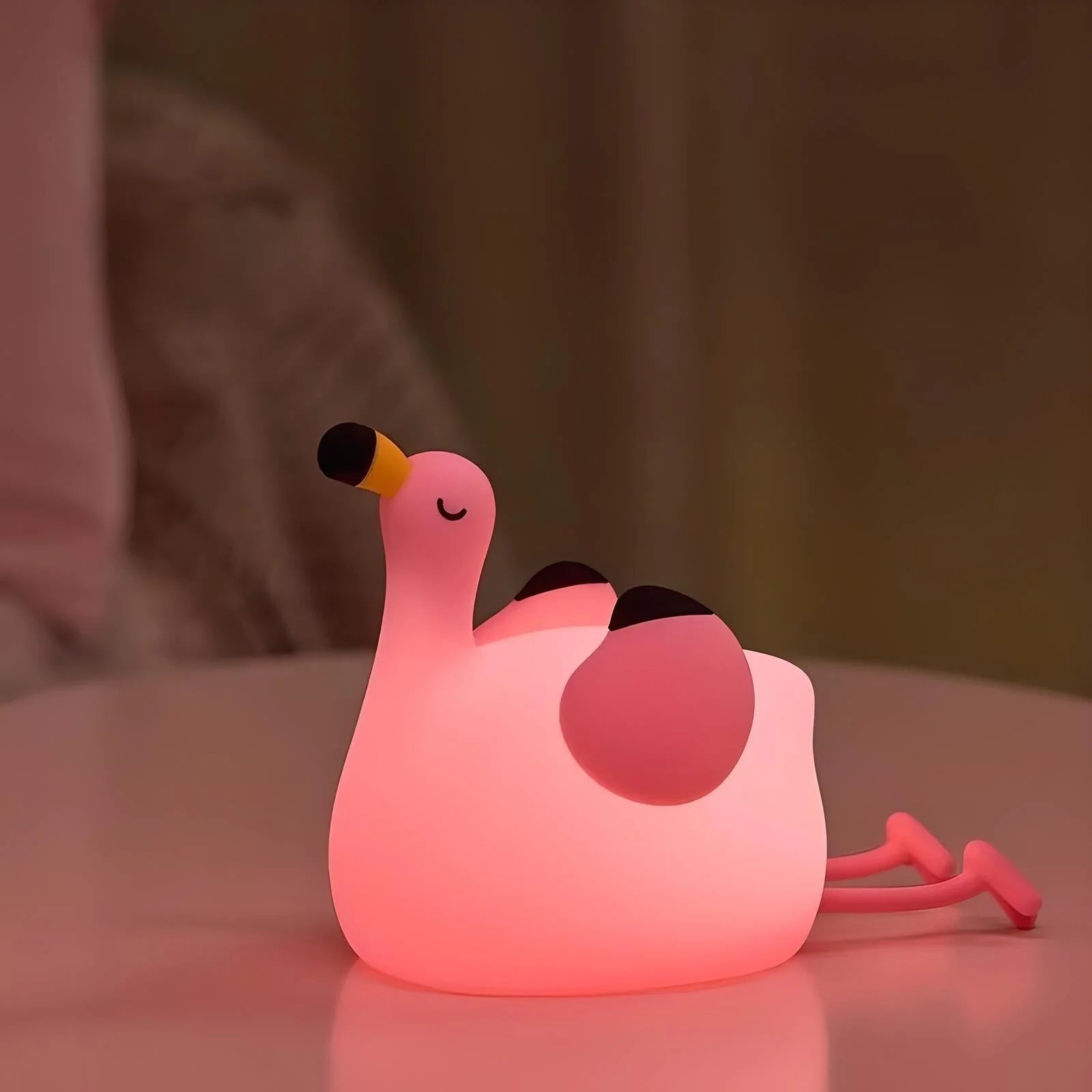 Veilleuse Flamant Rose en Silicone LED Nomade