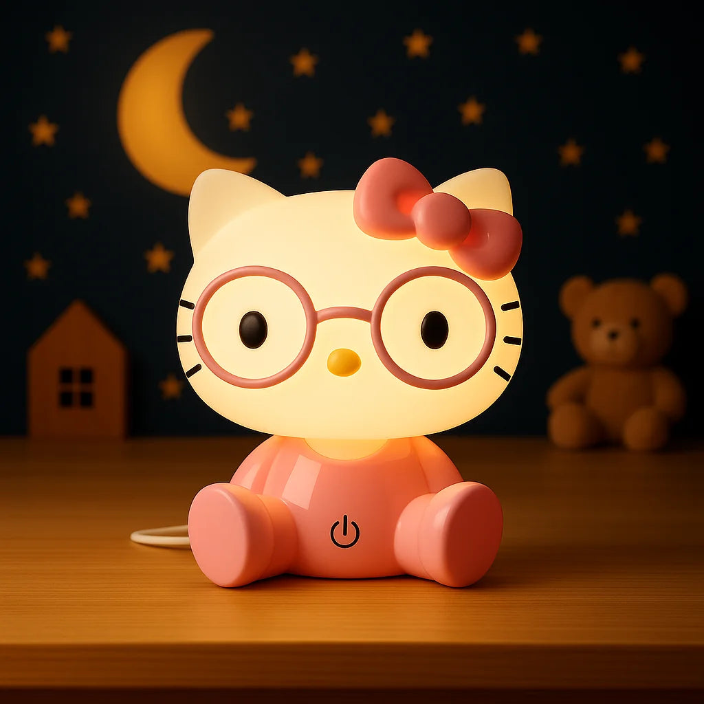 Veilleuse Hello Kitty Rose à Lunettes