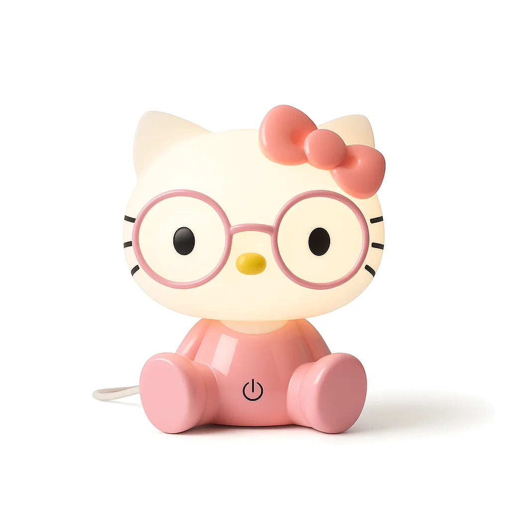 Veilleuse Hello Kitty Rose à Lunettes