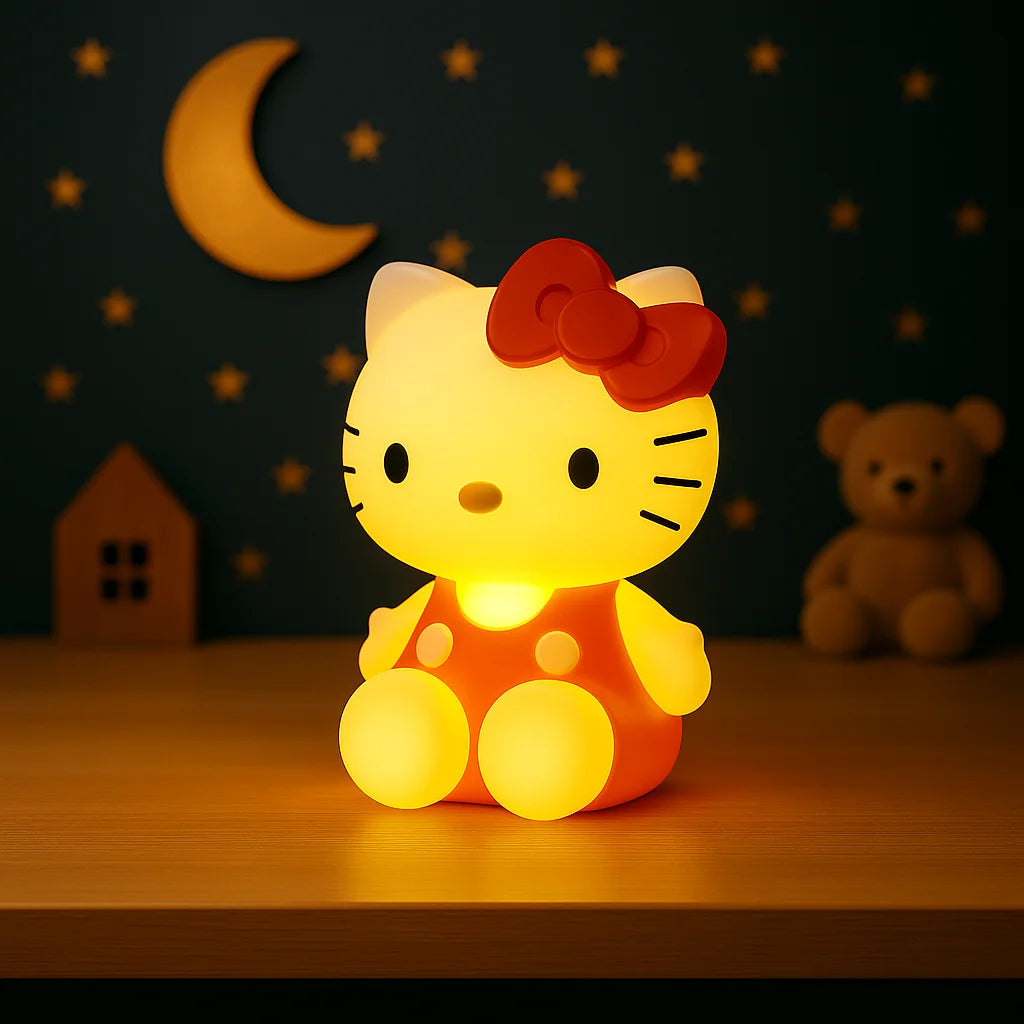 Veilleuse Hello Kitty Rouge à Capteur Tactile