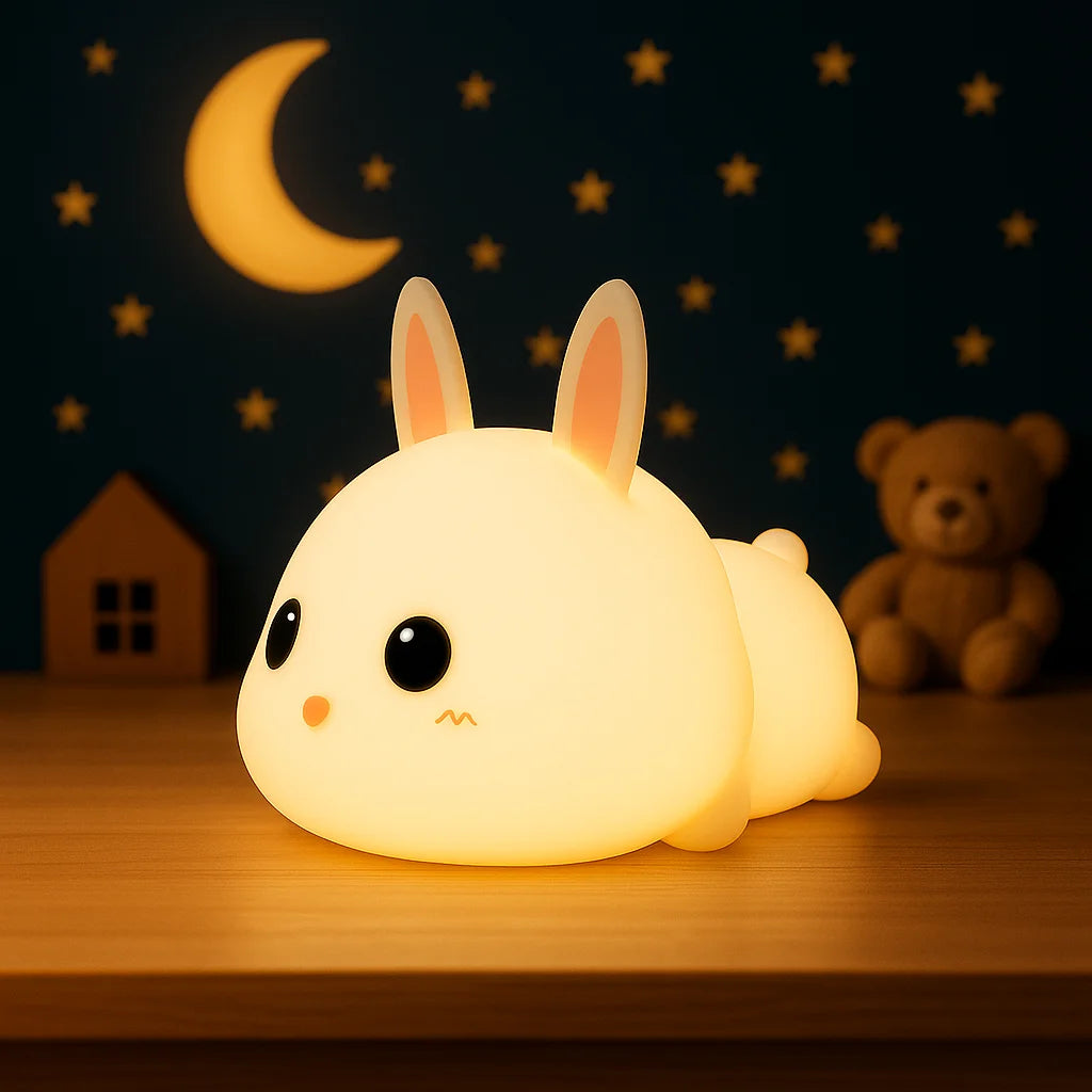 Veilleuse Lapin 8 Couleurs
