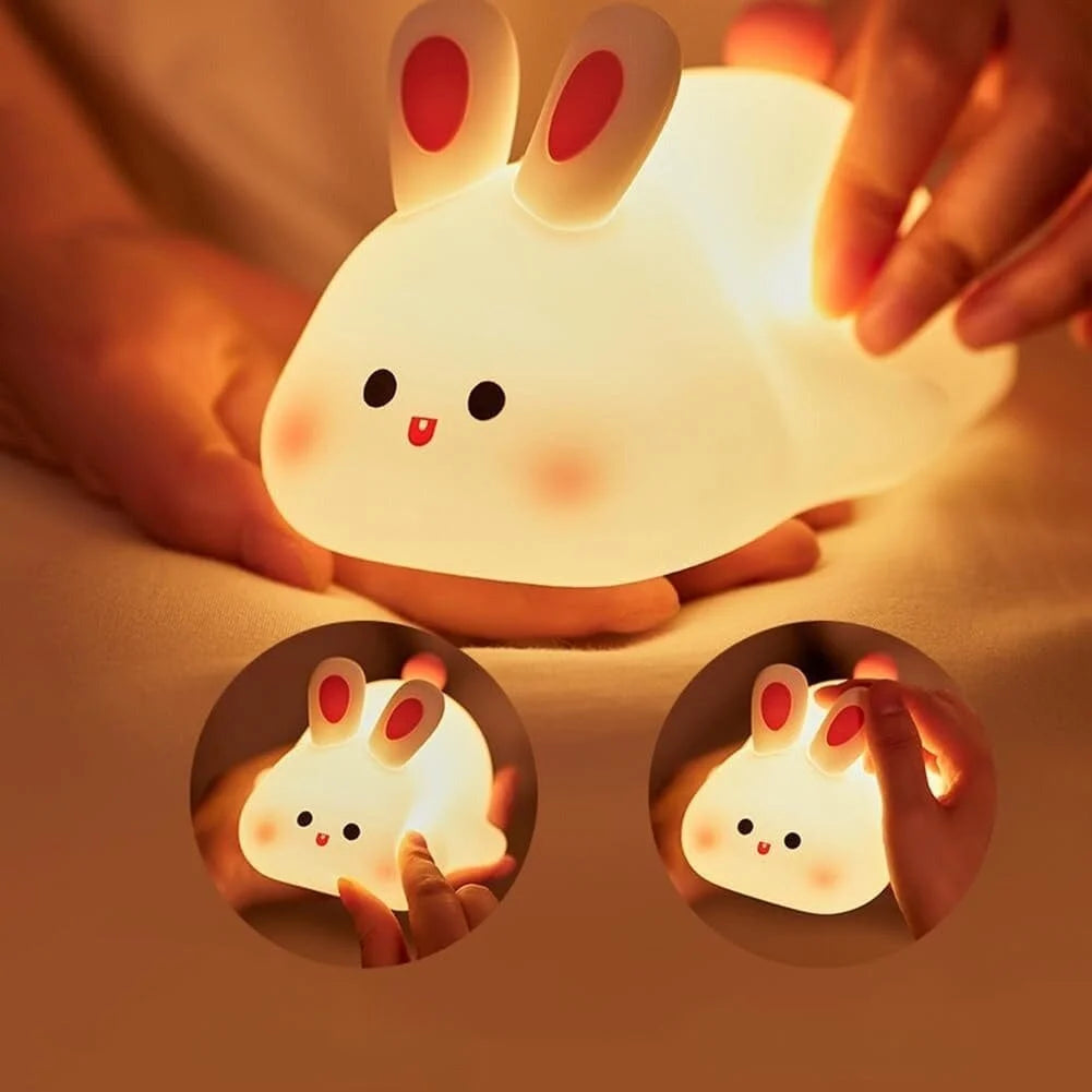 Veilleuse Lapin avec Capteur Tactile