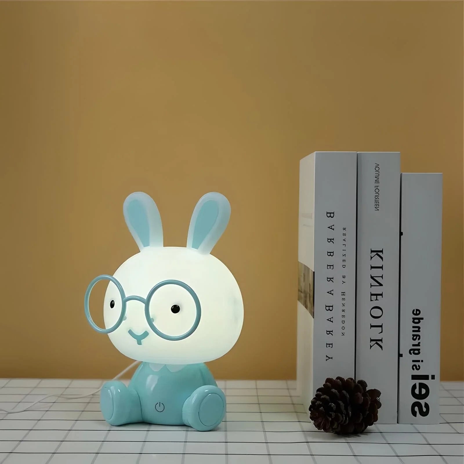 Veilleuse Lapin Bleu à Lunettes